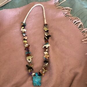 Heishi turquoise turtle necklace (turtle is 2”) Lots of fun animals as well.